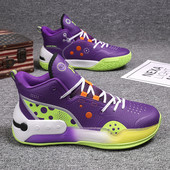 Eredeti páros lila férfi kosárlabdacipők gumi csúszásmentes férfi tornacipők kosárlabda férfi 36-45 méretű professzionális sportcipők
