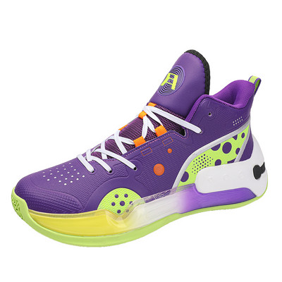 Eredeti páros lila férfi kosárlabdacipők gumi csúszásmentes férfi tornacipők kosárlabda férfi 36-45 méretű professzionális sportcipők