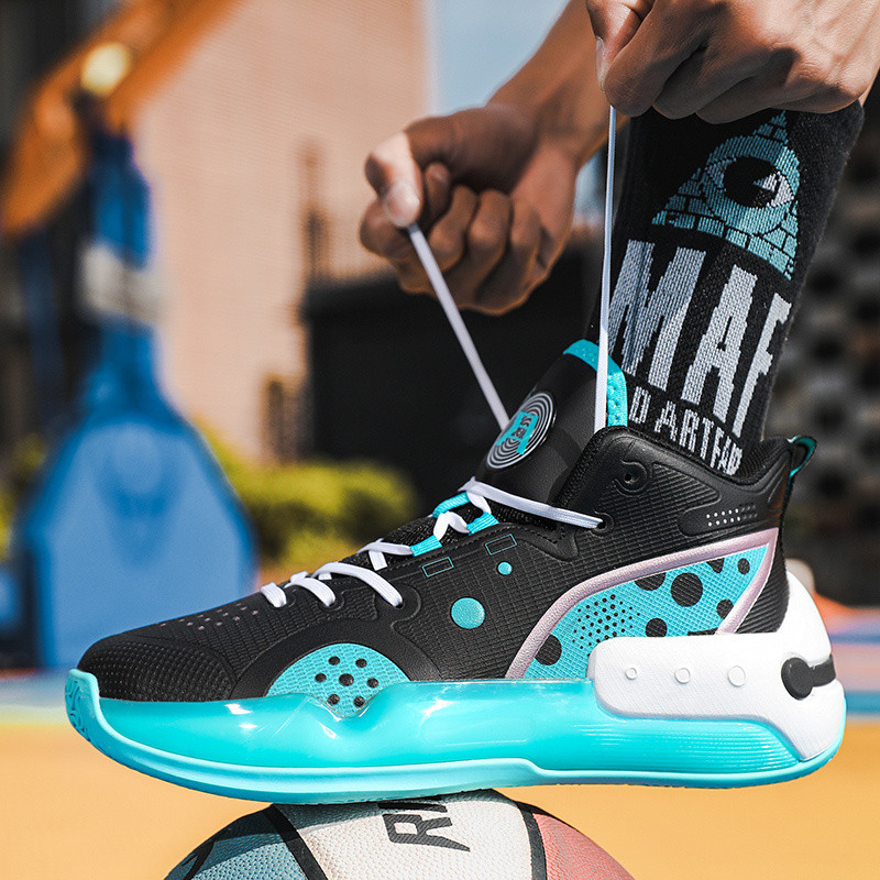 Eredeti páros lila férfi kosárlabdacipők gumi csúszásmentes férfi tornacipők kosárlabda férfi 36-45 méretű professzionális sportcipők