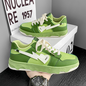 2023 Горещи модни зелени обувки за скейтборд Мъжки улични хип-хоп маратонки за мъже Дизайнерски мъжки маратонки на платформа zapatos hombre