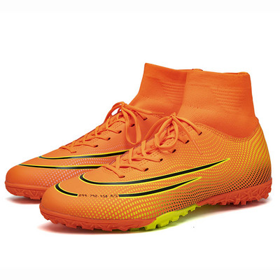 Āra Melns Zelta Futbola Zābaki Vīriešu Kronšteini Elpojošas Augstas zeķes Kurpes Smailes Apavi Vīriešu Sports Futbols Chaussure de foot