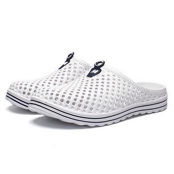 Удобни плажни чехли Мъжки летни дишащи градински обувки Неплъзгащи се сандали за открито Дамски бързосъхнещи водни джапанки