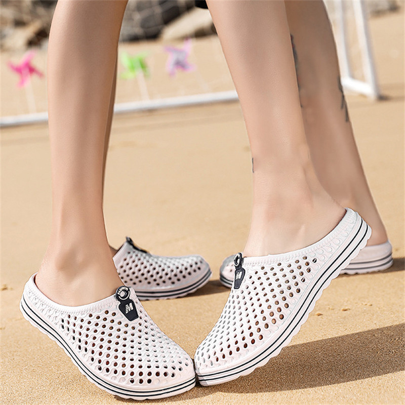 Kényelmes strandpapucsok férfi nyári légáteresztő kerti cipők csúszásgátló kültéri szandálok női gyorsan száradó vízi papucsok