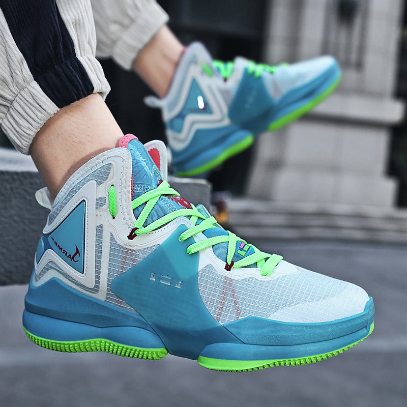 Brändi Disain Meeste Korvpallijalatsid Laste Võrgust hingavad 19 Korvjalatsid Meeste Spordijalatsid Kõrge ülaosaga Basket Treeningtossud