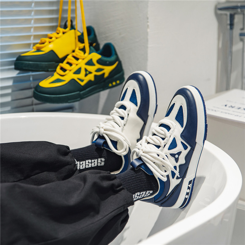 2023 m. vyriški laisvalaikio batai madingi prabangūs dizainerio juodi lauko sportiniai batai riedlenčių sportui vyriški, balti sportbačiai, lėkštės formos sportbačiai