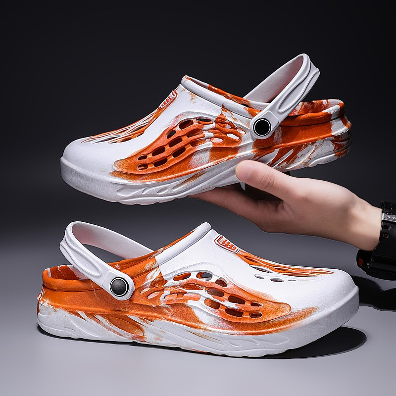 Jaunas vīriešu sieviešu baseina sandales āra pludmales apavi unisex dārza koka tupeles, ūdens neslīdošas čības Flip Flop