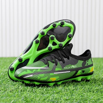 Αυθεντικά πράσινα παπούτσια ποδοσφαίρου Predator Ανδρικά παπούτσια ποδοσφαίρου TF/FG για εξωτερικούς χώρους, αντιολισθητικά ανδρικά παπούτσια ποδοσφαίρου ποδόσφαιρο, ελαφριά παιδικά παπούτσια