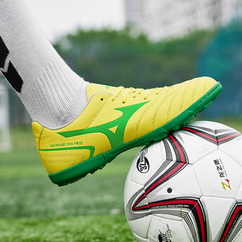 Модни зелени унисекс футболни обувки Нови постъпления TF Мъжки спортни обувки на открито Комфортни мъжки обувки против плъзгане Професионални тренировъчни обувки