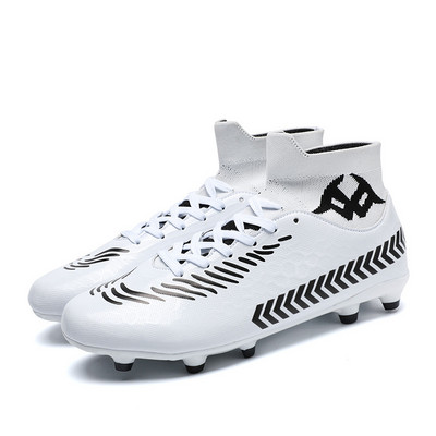 2023. gada pelēka apdruka Vīriešu futbola apavi komfortabli elpojoši vīriešu futbola apavi Unisex augstas augšdaļas futbola apavi Chaussure De Football