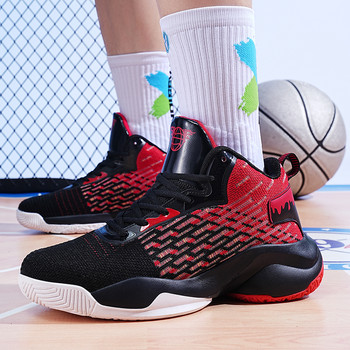 Ανδρικά αθλητικά παπούτσια μπάσκετ υψηλής ποιότητας Αντιολισθητικά αθλητικά παπούτσια προπόνησης για ενήλικες Παπούτσια μπάσκετ με μαξιλάρι για αναπνοή
