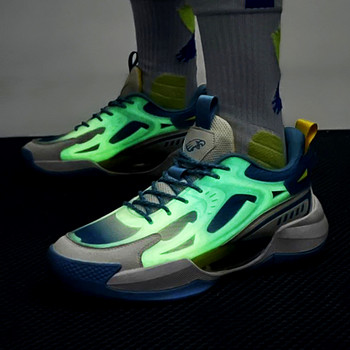 Нови светлоотразителни мъжки баскетболни обувки, детски маратонки, дамски ботуши, висококачествени баскетболни спортни тренировъчни обувки, мъжки обувки