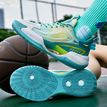 Нови светлоотразителни мъжки баскетболни обувки, детски маратонки, дамски ботуши, висококачествени баскетболни спортни тренировъчни обувки, мъжки обувки