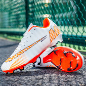 Balti Profesionalūs Futbolo Batai Vaikiški Sporto Batai Pigūs TF/FG Futbolo Batai Vaikams Lauko Žolės Apvalkalai Moteriški sportbačiai