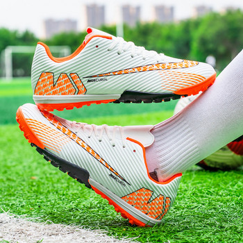 Бели професионални футболни обувки Детски обувки за полеви тренировки Евтини футболни обувки TF/FG Детски обувки за трева на открито Маратонки Дамски