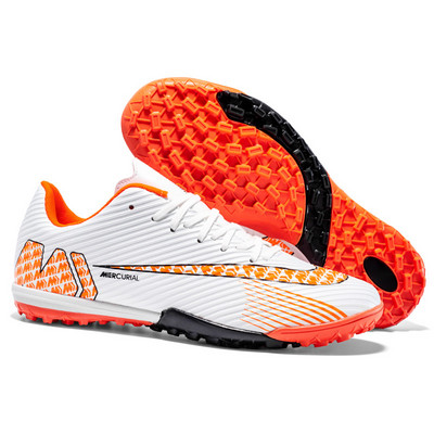 Balti Profesionalūs Futbolo Batai Vaikiški Sporto Batai Pigūs TF/FG Futbolo Batai Vaikams Lauko Žolės Apvalkalai Moteriški sportbačiai