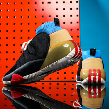 Чорап Баскетболни обувки Мъжки маратонки Мъжки момчета Обувки за кошница Есенни високи противоплъзгащи се спортни обувки на открито Trainer Zapatillas
