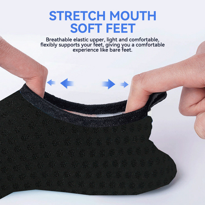 Paplūdimio vandens batai moterims, vyriški sportbačiai Greitai džiūstantys basomis kojinėmis, vandens kojinės, neslystantys sportiniai batai, skirti nardymo plaukimui lauke