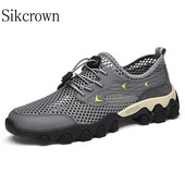 Ūdens pārgājienu apavi Jauni Vīriešu pārgājienu apavi Vasaras Elpojošs Tīkla Sports Ikdienišķas Mīkstas Sporta Apavi Liels Izmērs 46 Ērti Ārā