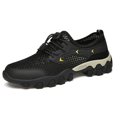 Ūdens pārgājienu apavi Jauni Vīriešu pārgājienu apavi Vasaras Elpojošs Tīkla Sports Ikdienišķas Mīkstas Sporta Apavi Liels Izmērs 46 Ērti Ārā