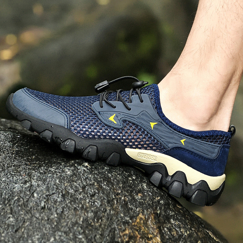 Ūdens pārgājienu apavi Jauni Vīriešu pārgājienu apavi Vasaras Elpojošs Tīkla Sports Ikdienišķas Mīkstas Sporta Apavi Liels Izmērs 46 Ērti Ārā