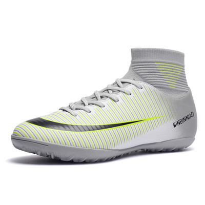 Turf Black Vyriški Futbolo Batai Vaikiški Apkabos Treniruotės Futbolo Batai Aukštakulniai Sportiniai Sneakers Dydis 35-45 Zapatos