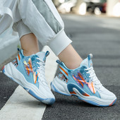 33~44. Szülő-gyerek kosárlabdacipők női fűzős tornacipők férfi kosárlabdacipők légáteresztő Trend férfi tornacipők sétacipők