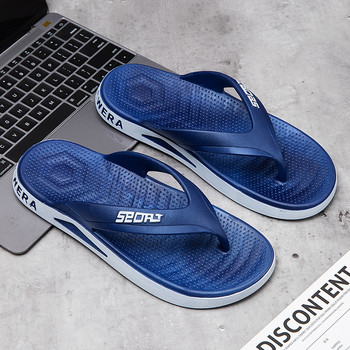 Готини джапанки Мъжки летни дишащи обувки Неплъзгащи се плажни чехли Мъжки бързосъхнещи сандали за газене Меко спортно сабо за ходене