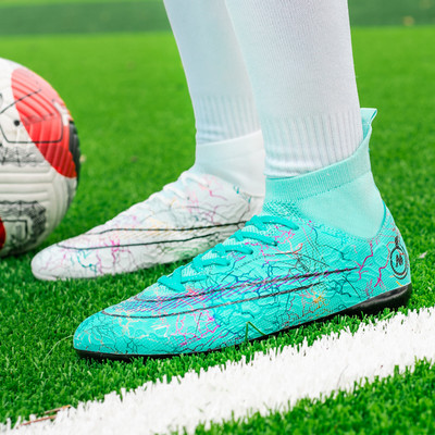 ZHENZU 33-46 Futbolo Batai Berniukai Futbolo Batai Vaikai Vyrai Moteriški Futbolo Apkabos Sportbačiai botas de futbol Futbolo batai berniukams