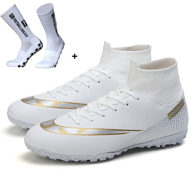 ZHENZU Dydis 34-47 Futbolo batai AG/TF Futbolo batai Vaikams berniukams Mergaitėms Itin lengvi futbolo segtukai Botas de futbol sportbačiai