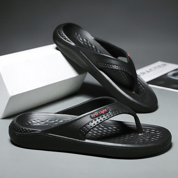 2023 Висококачествени мъжки обувки Летни джапанки за мъже Плажни чехли на открито Мъжки сандали с плосък ток Мъжки чехли