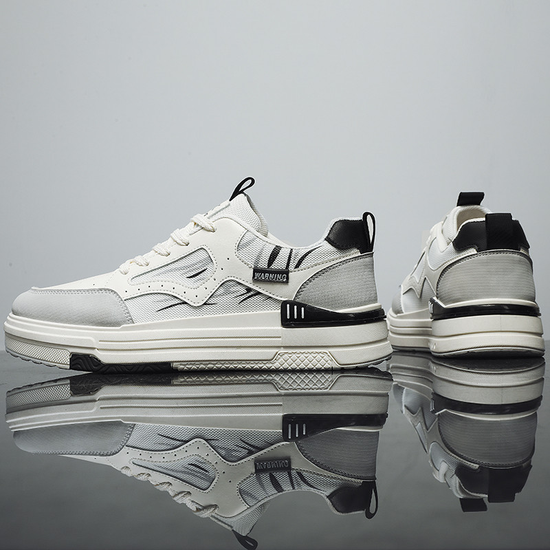 Мъжки обувки за скейтборд Мрежести удобни обувки с платформа с дебело дъно Мъжки ежедневни вулканизирани обувки Маратонки Студентски обувки