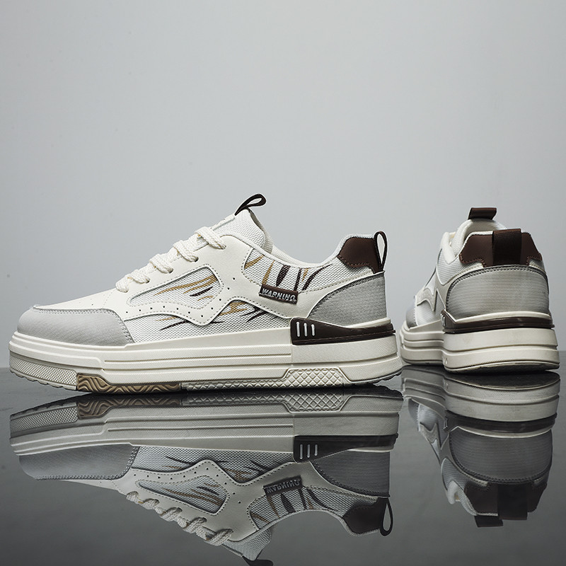 Мъжки обувки за скейтборд Мрежести удобни обувки с платформа с дебело дъно Мъжки ежедневни вулканизирани обувки Маратонки Студентски обувки