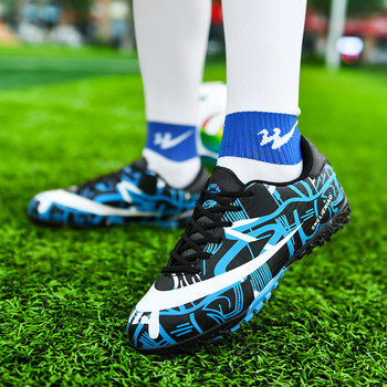 Футболни обувки ZHENZU Деца Мъже Жени Момчета Футболни обувки Бутони Тренировъчни спортни маратонки Размер 35-45