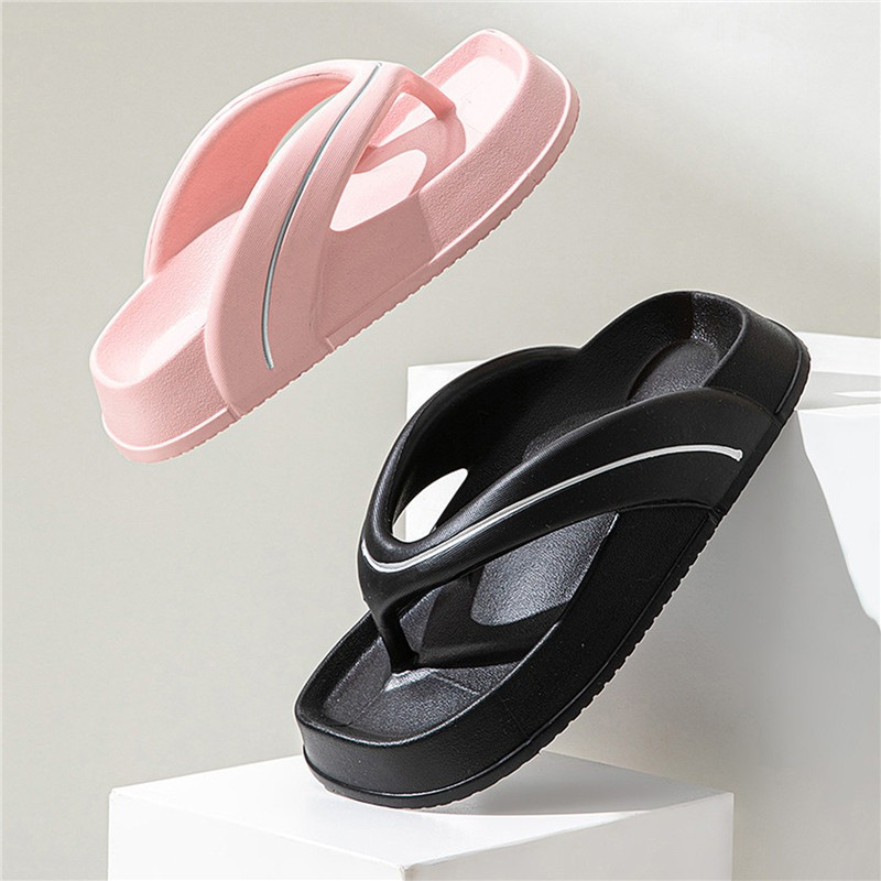 Biezas zoles, ķīļi, čības sievietēm, 2023. gada vasaras saspraužams purngals, platforma, sandales sievietēm, neslīdošas pludmales čības āra slidkalniņiem