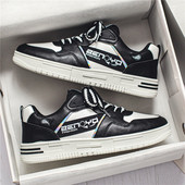 Топ мъжки ежедневни обувки Модни луксозни дизайнерски черни обувки за скейтборд на открито Мъжки бели маратонки Plate-forme маратонки