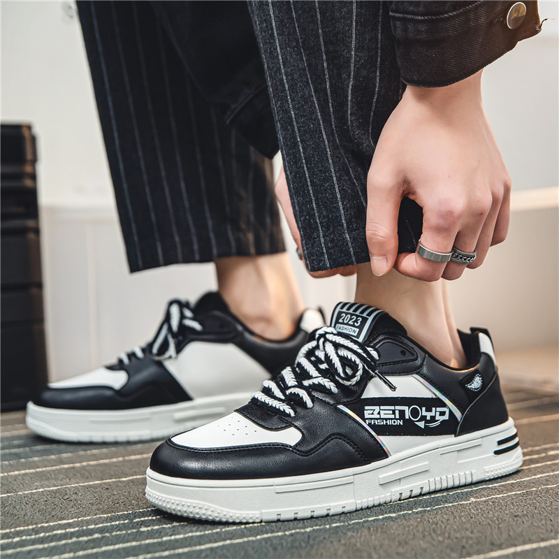 Топ мъжки ежедневни обувки Модни луксозни дизайнерски черни обувки за скейтборд на открито Мъжки бели маратонки Plate-forme маратонки