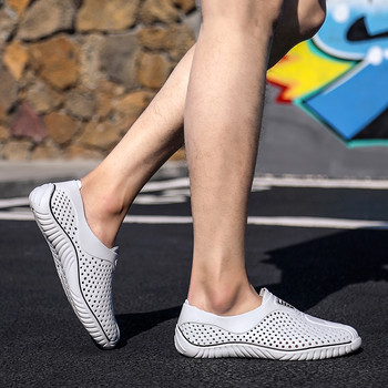 JIEMIAO 2022 Ανδρικά αναπνεύσιμα πέδιλα EVA Summer Beach Slippers Νέα σανδάλια Slides Άνετα παπούτσια για περπάτημα εξωτερικού χώρου Αθλητικά παπούτσια
