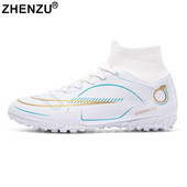 ZHENZU 2022 fg Futbolo batai Chuteira Campo AG / TF Futbolo batai Vaikams berniukams Itin lengvi futbolo apkabos sportbačiai dideli 35–45 dydžiai