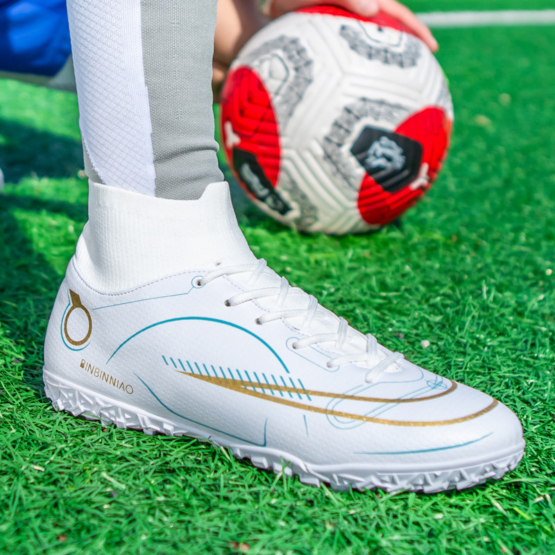 ZHENZU 2022 fg Futbolo batai Chuteira Campo AG / TF Futbolo batai Vaikams berniukams Itin lengvi futbolo apkabos sportbačiai dideli 35–45 dydžiai