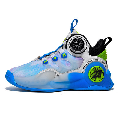 Új gyermek márkájú kosárlabdacipők Légáteresztő és kényelmes gyermek sportcipők Divat szabadtéri fiú kosárlabdacipők
