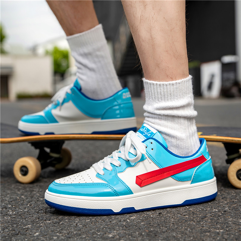 Топ мъжки ежедневни обувки Модни луксозни дизайнерски черни обувки за скейтборд на открито Мъжки бели маратонки Plate-forme маратонки