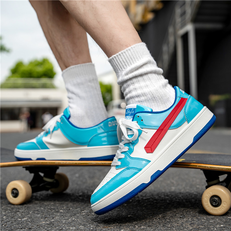 Топ мъжки ежедневни обувки Модни луксозни дизайнерски черни обувки за скейтборд на открито Мъжки бели маратонки Plate-forme маратонки