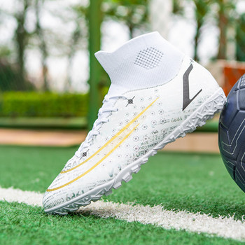 Εφηβικό μποτάκι ποδοσφαίρου που αναπνέει ανδρικά παπούτσια ποδοσφαίρου Επαγγελματικά παπούτσια ποδοσφαίρου TF/FG σίτες για ενήλικες παιδικά αθλητικά παπούτσια μεγέθους 35-45 Zapatos
