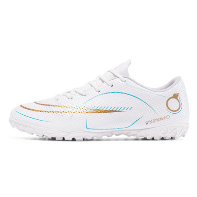 Professzionális TF/FG futballcipők férfiaknak és nőknek csúszásmentes unisex futballcipők 35-45 méretű, hosszú tüskés és lapos talpú tornacipők