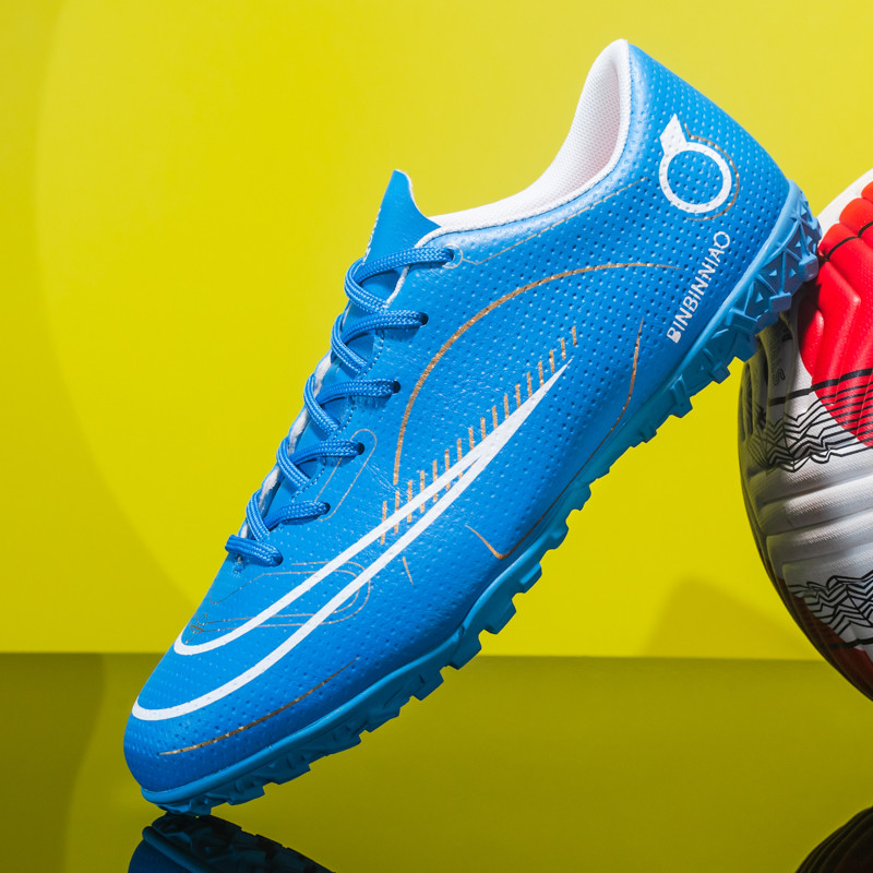 Professzionális TF/FG futballcipők férfiaknak és nőknek csúszásmentes unisex futballcipők 35-45 méretű, hosszú tüskés és lapos talpú tornacipők