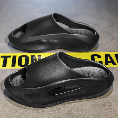 Zīmolu vasaras čības sievietēm vīriešiem ar biezu dibenu platformas slaidi mīkstas EVA dobas unisex sporta sandales āra pludmales apavi