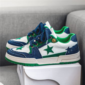 Top Férfi Alkalmi Cipők Divat Luxus Designer Fekete kültéri sport gördeszkacipők Férfi fehér edzőcipők Plate-forme tornacipők