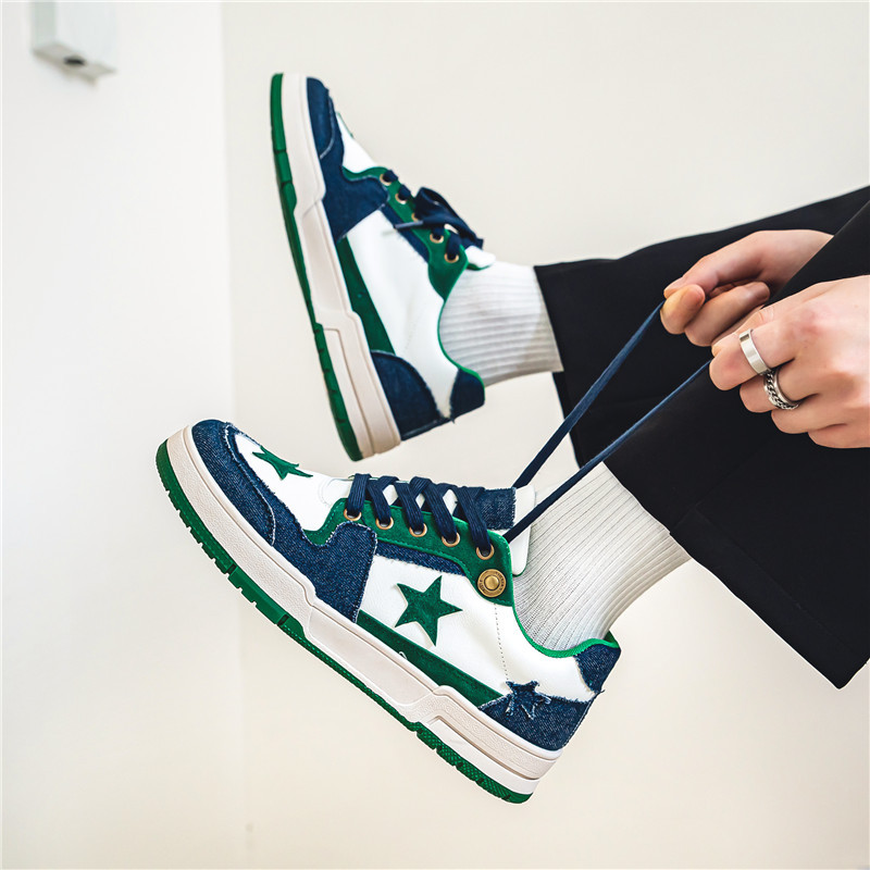 Top Férfi Alkalmi Cipők Divat Luxus Designer Fekete kültéri sport gördeszkacipők Férfi fehér edzőcipők Plate-forme tornacipők