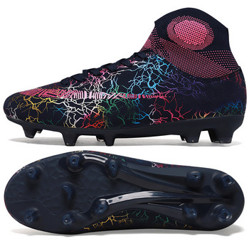 Ανδρικά παπούτσια ποδοσφαίρου ψηλά παπούτσια ποδοσφαίρου στον αστράγαλο Γυναικεία Soft Groud Ανδρικά παιδικά παπούτσια ποδοσφαίρου Botas De Futbol Κάλτσες Σφίγγες προπόνηση