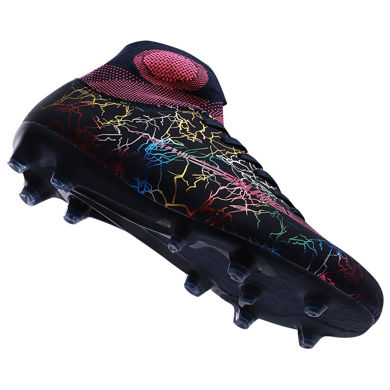 Meeste Jalgpallisaapad Kõrge pahkluu Jalgpallijalats Naiste Pehme Groud Mees Laste Jalgpallijalatsid Botas De Futbol Sokid Klambrid Treening